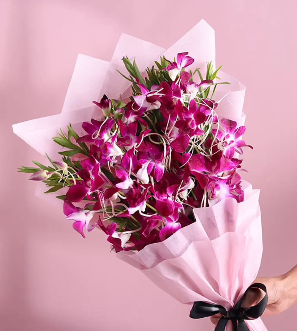 Bellina Purple Orchid Bouquet