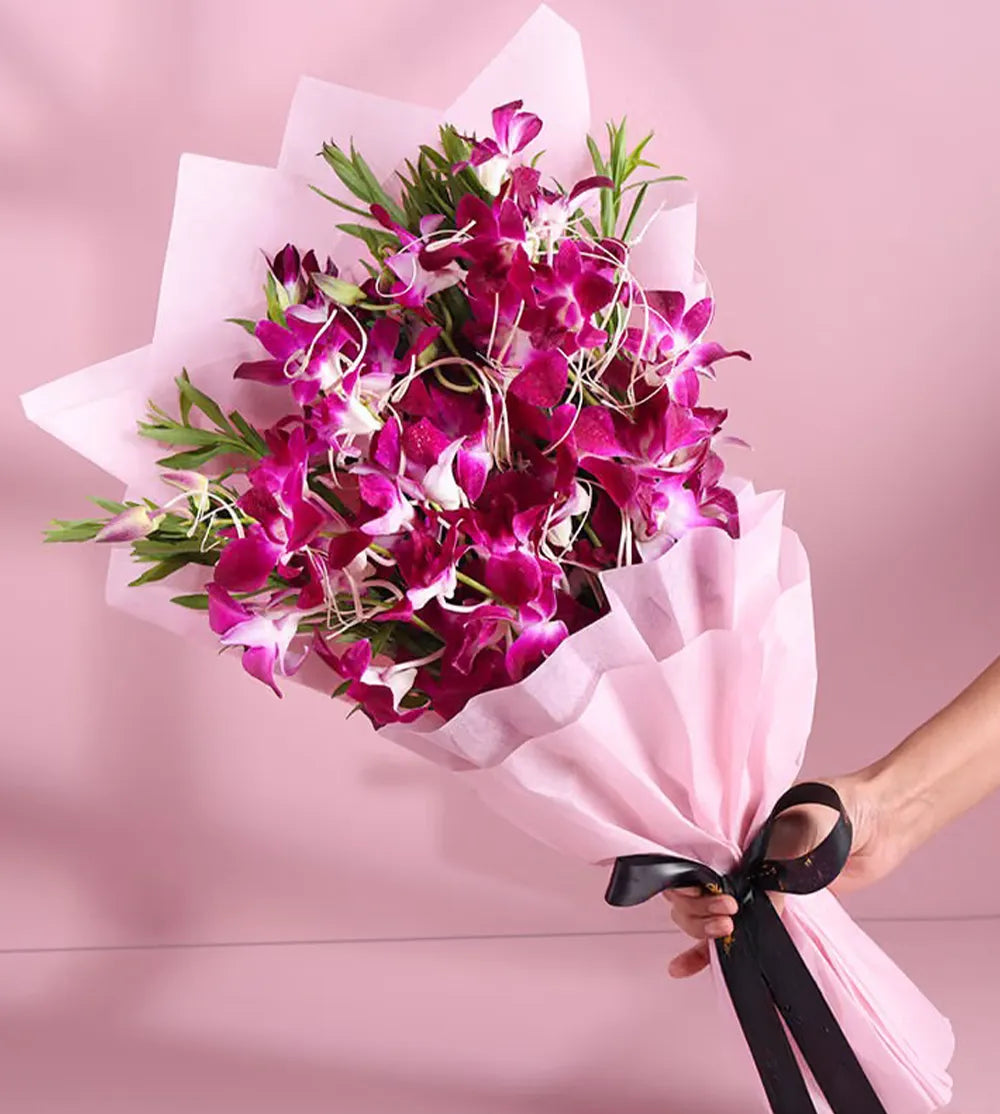 Bellina Purple Orchid Bouquet