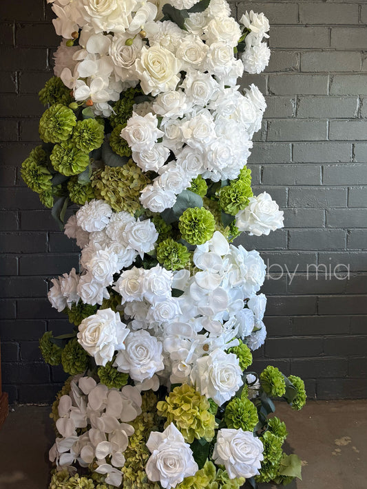 Silk White/Green Tower