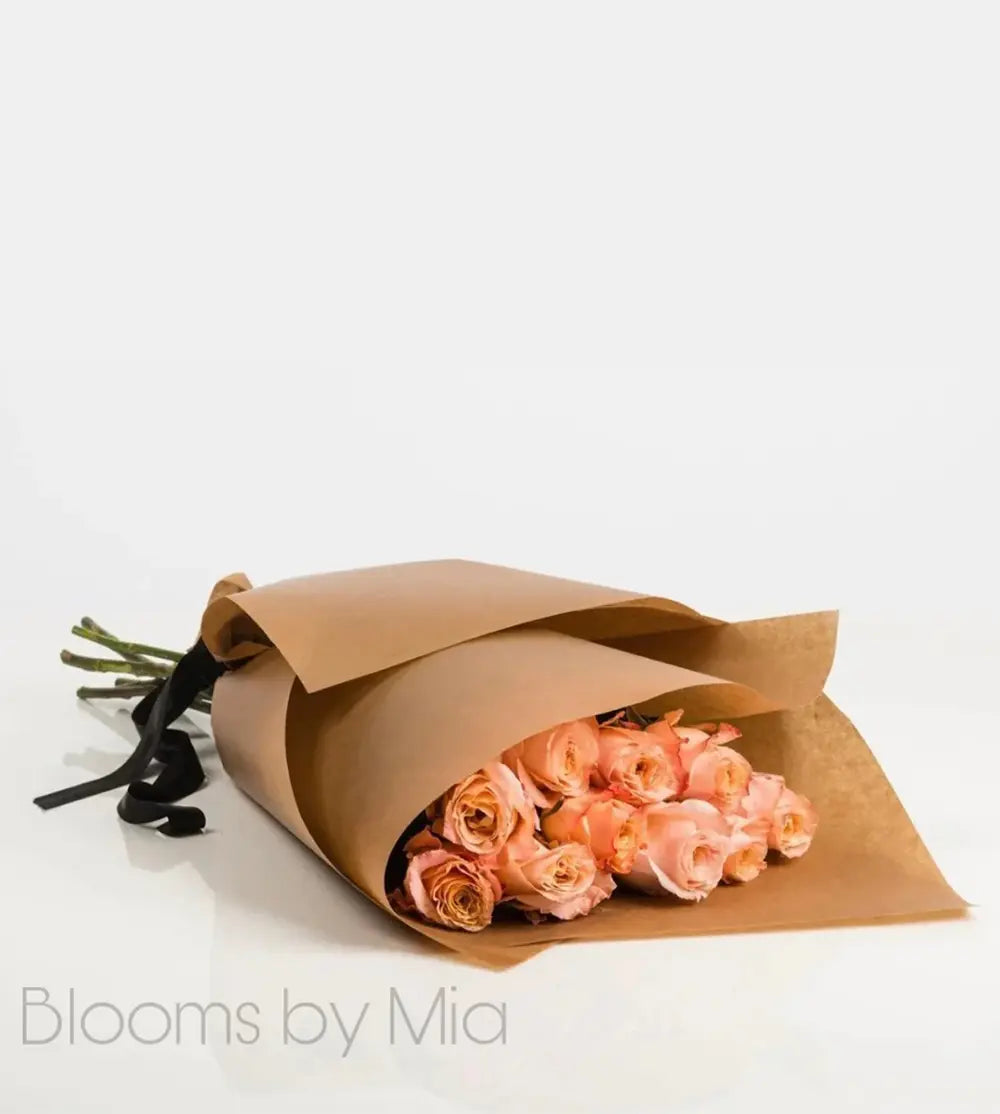 Elegant orange Roses Bunch