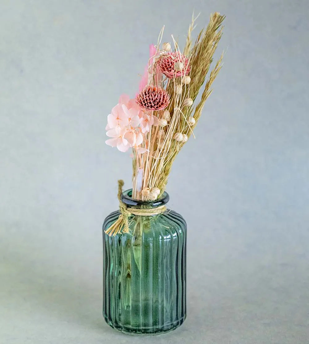 Wildflowers Natural Dried Flowers Bouquet in Glass Jar