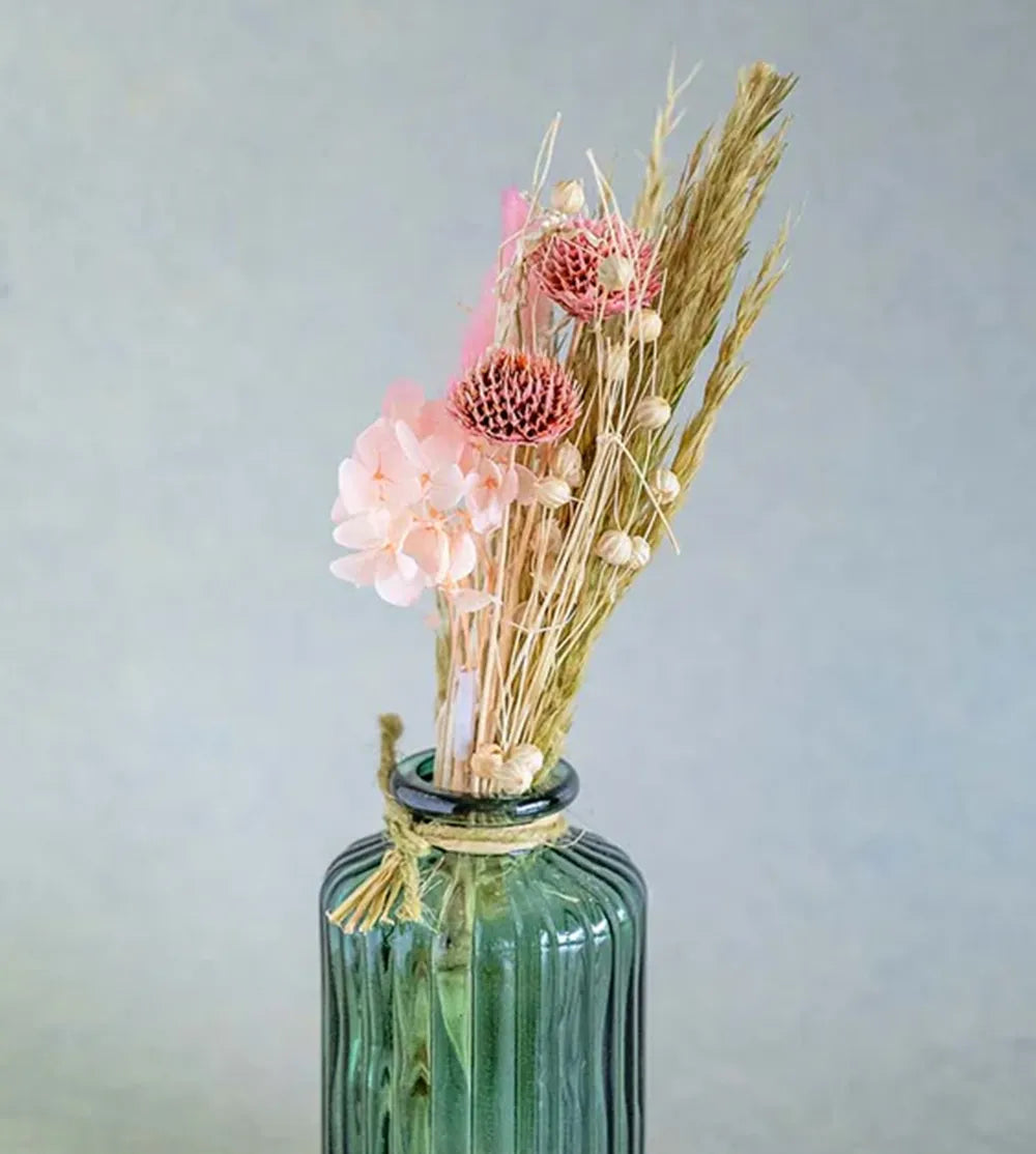 Wildflowers Natural Dried Flowers Bouquet in Glass Jar