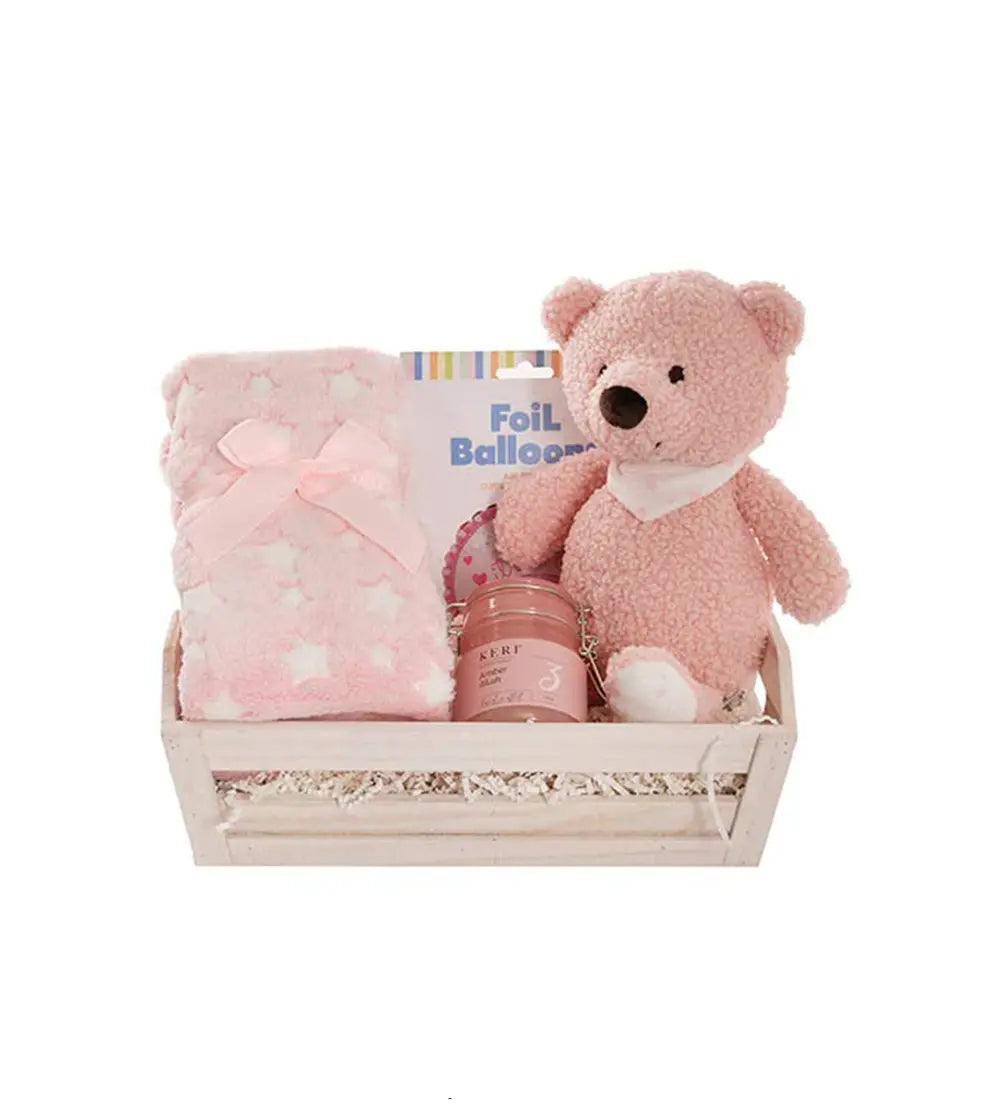 Teddy Bear Jamie Gift Baby Hamper – Soft Pink